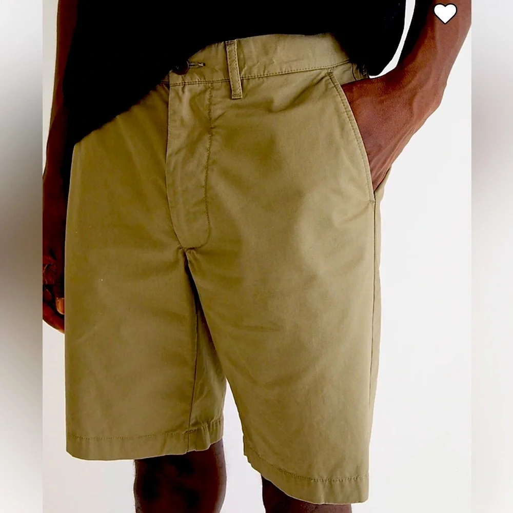 J. Crew - Mens 9” Cotton Stanton Short in British Khaki